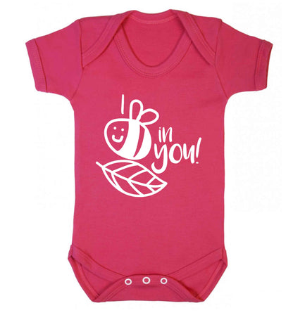 I believe in you Baby Vest dark pink 18-24 months