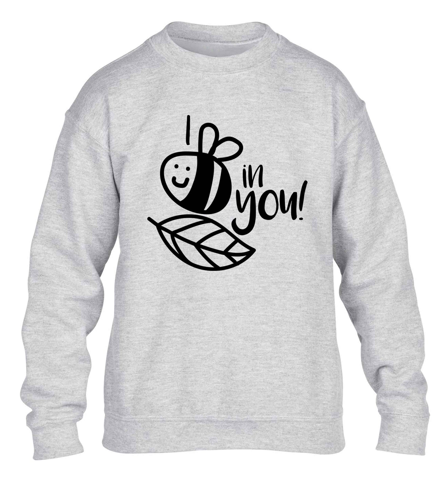 I believe in you children's grey sweater 12-13 Years