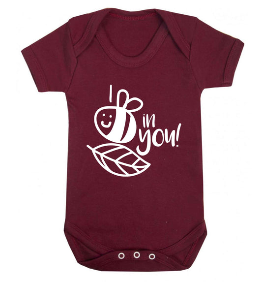 I believe in you Baby Vest maroon 18-24 months