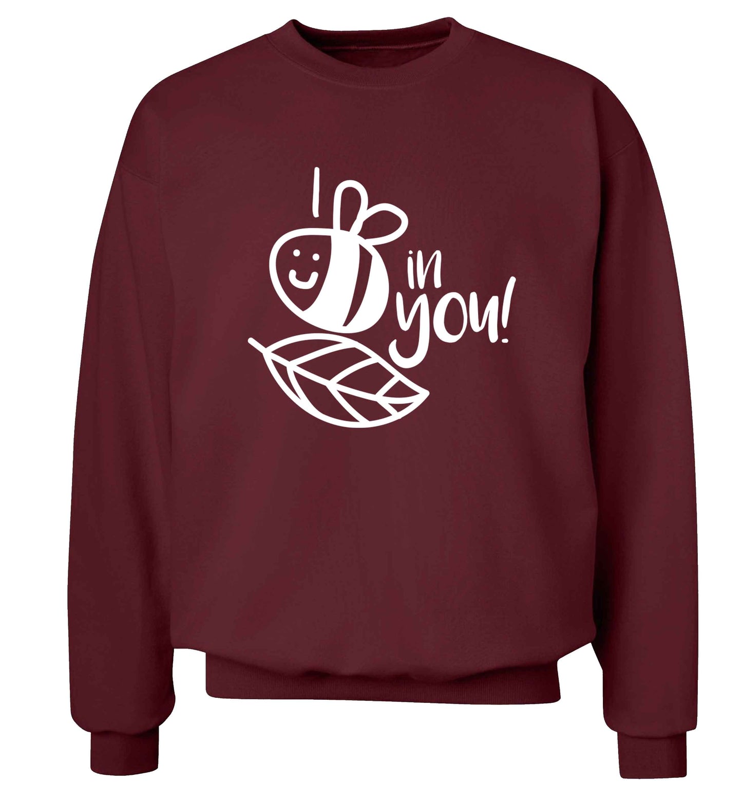 I believe in you Adult's unisex maroon Sweater 2XL