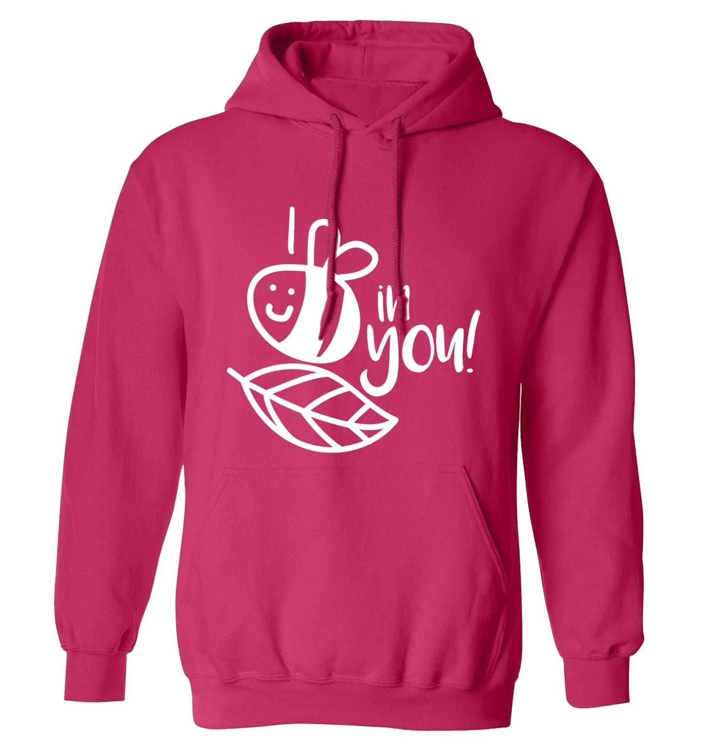 I believe in you adults unisex pink hoodie 2XL