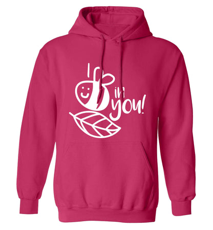 I believe in you adults unisex pink hoodie 2XL