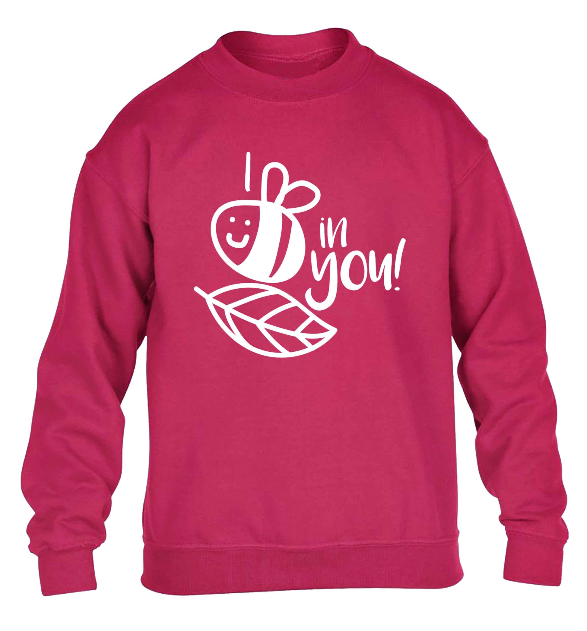 I believe in you children's pink sweater 12-13 Years