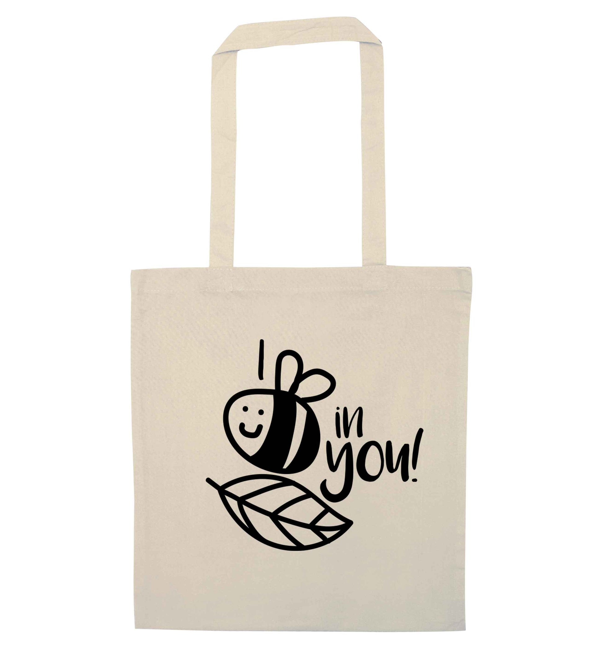 I believe in you natural tote bag