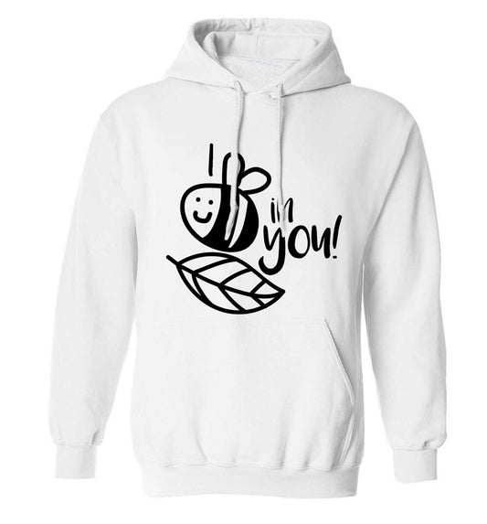 I believe in you adults unisex white hoodie 2XL
