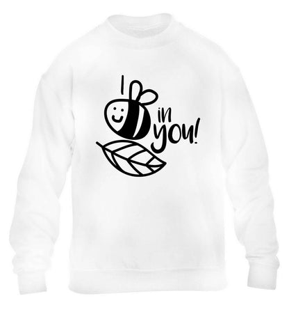 I believe in you children's white sweater 12-13 Years