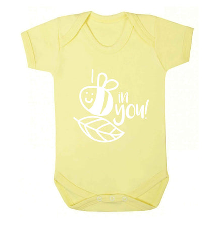 I believe in you Baby Vest pale yellow 18-24 months