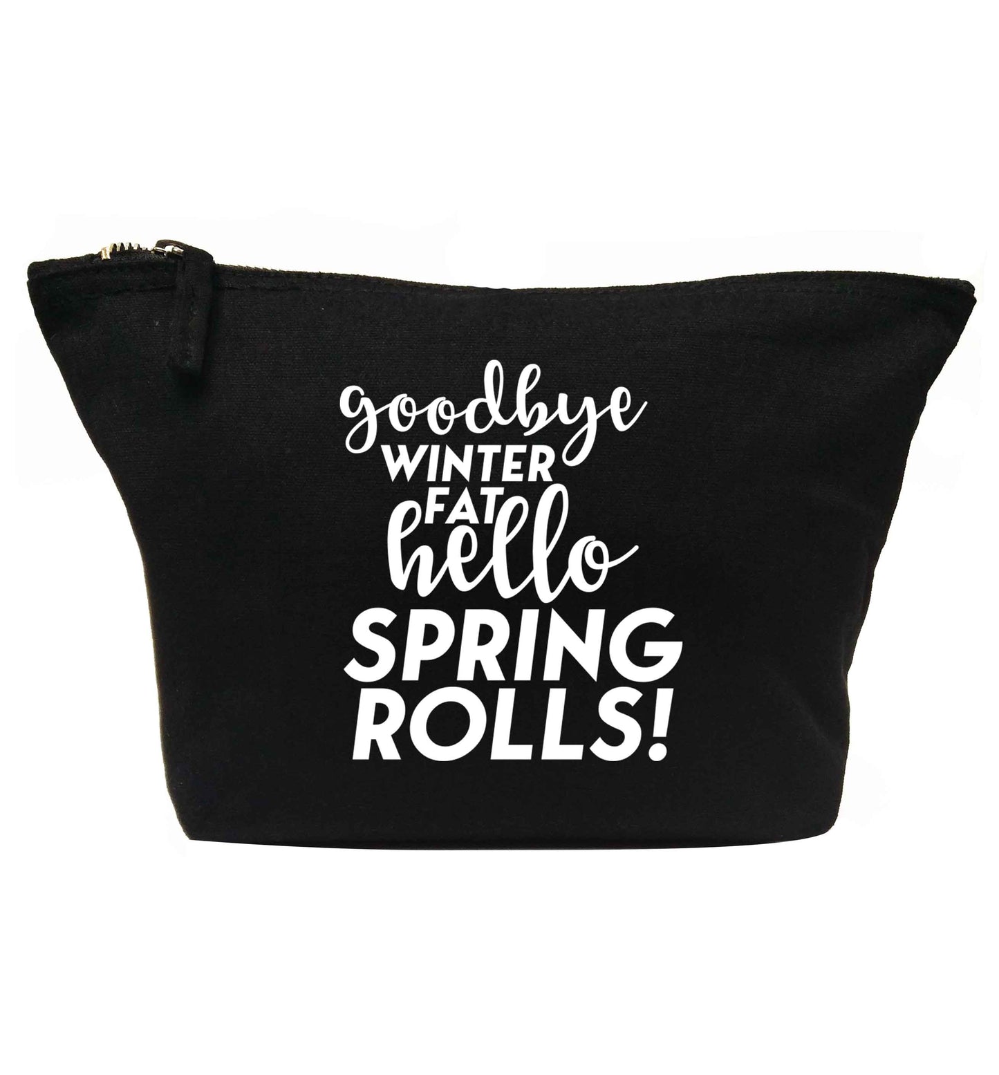 Goodbye winter fat hello spring rolls | makeup / wash bag