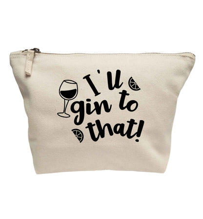 I'll gin to that! | makeup / wash bag