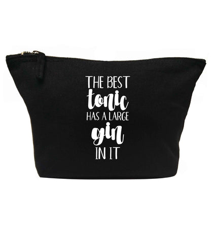 The best tonic has a large gin in it | makeup / wash bag