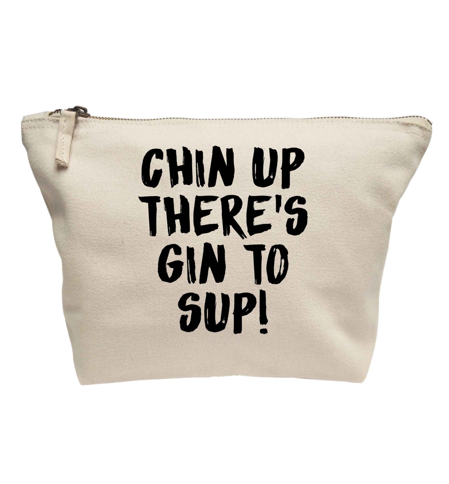 Chin up there's gin to sup | makeup / wash bag