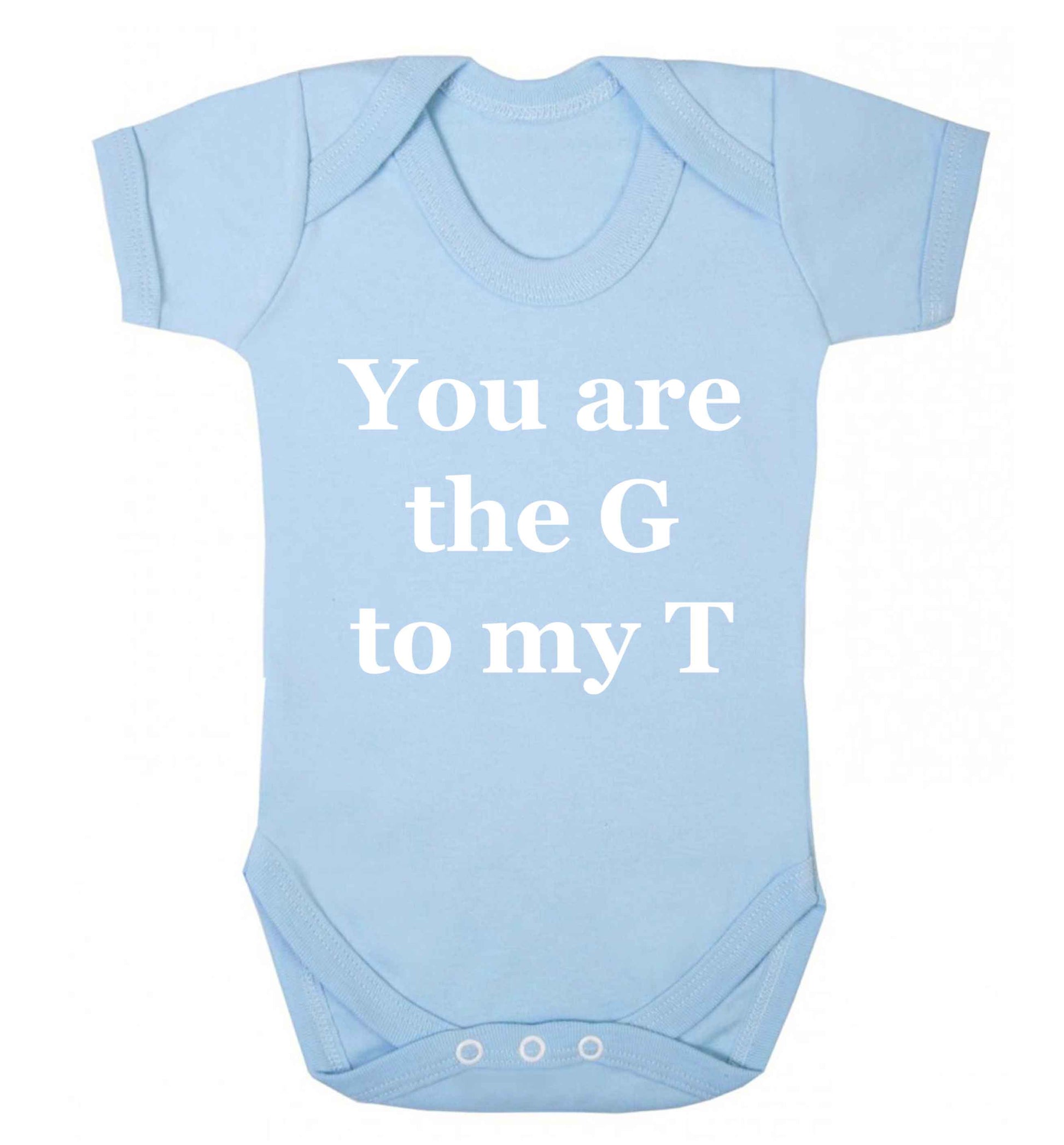 You are the G to my T Baby Vest pale blue 18-24 months