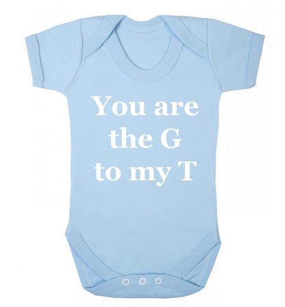 You are the G to my T Baby Vest pale blue 18-24 months