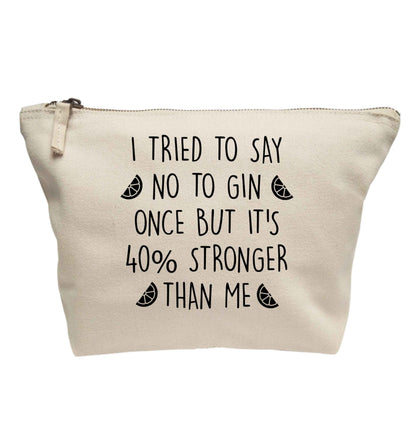 I tried to say no to gin once but it's 40% stronger than me | makeup / wash bag
