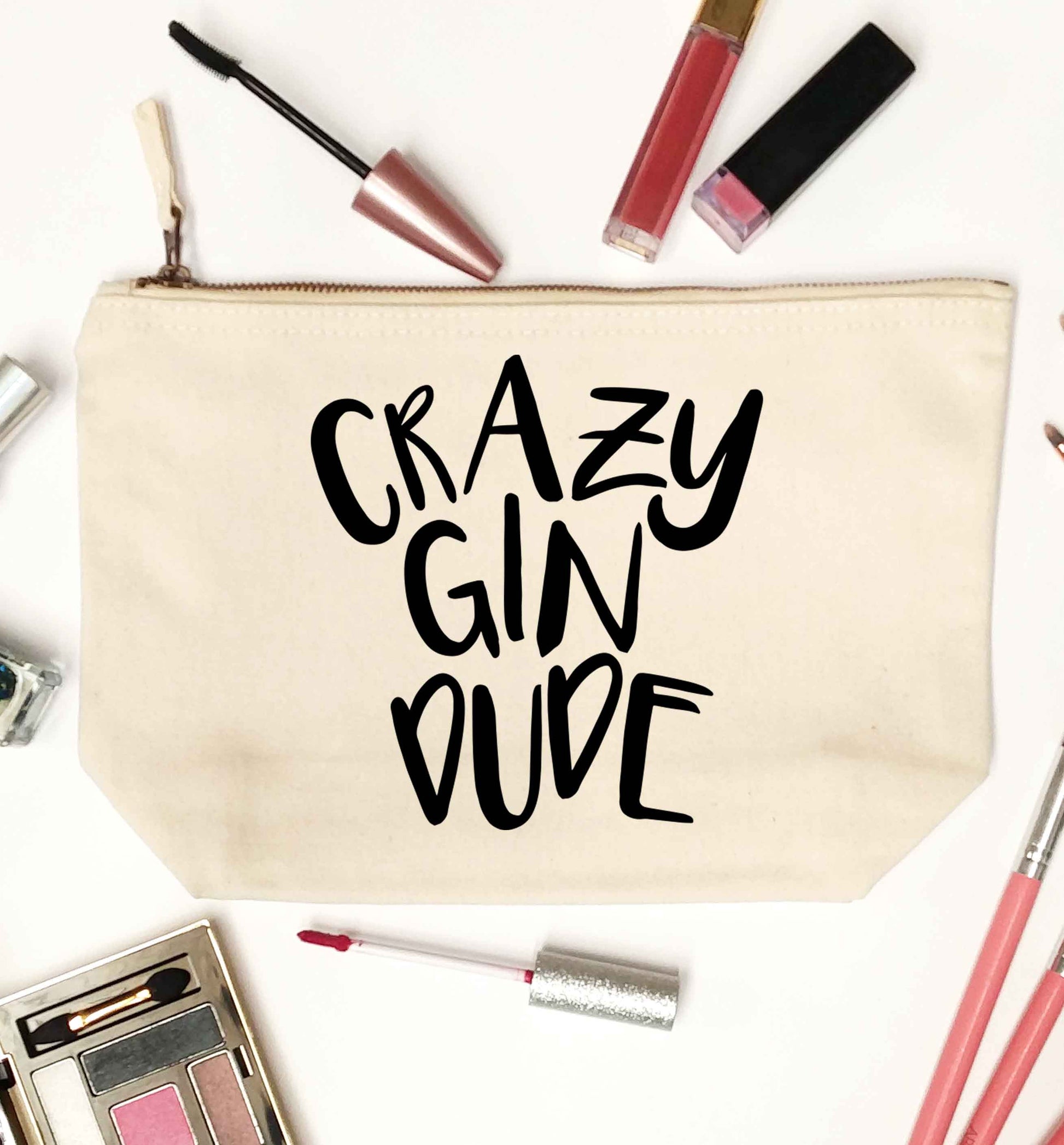Crazy gin dude natural makeup bag