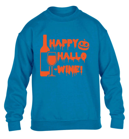 Happy hallow-wine children's blue sweater 12-13 Years
