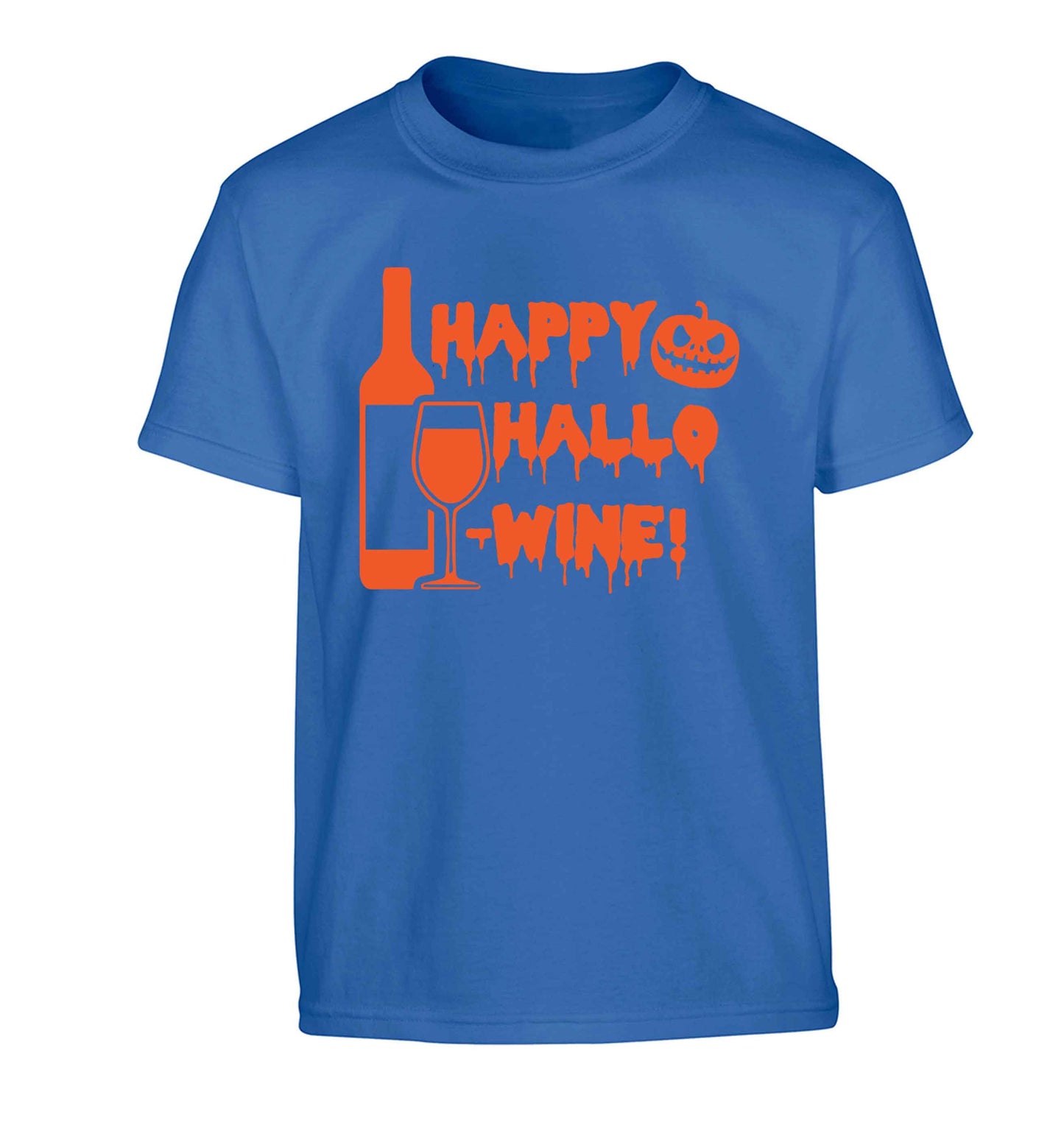Happy hallow-wine Children's blue Tshirt 12-13 Years