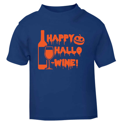 Happy hallow-wine blue Baby Toddler Tshirt 2 Years