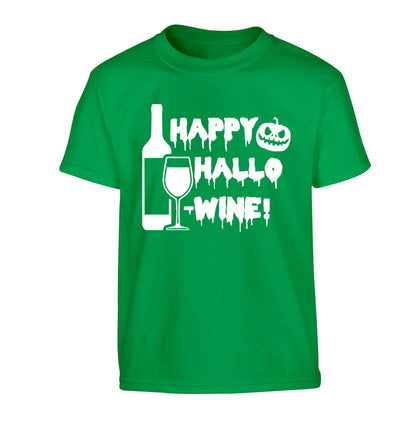 Happy hallow-wine Children's green Tshirt 12-13 Years