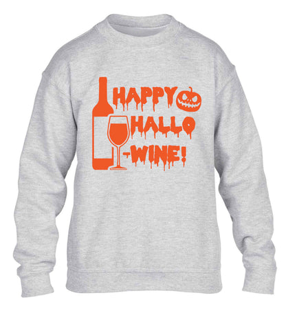 Happy hallow-wine children's grey sweater 12-13 Years