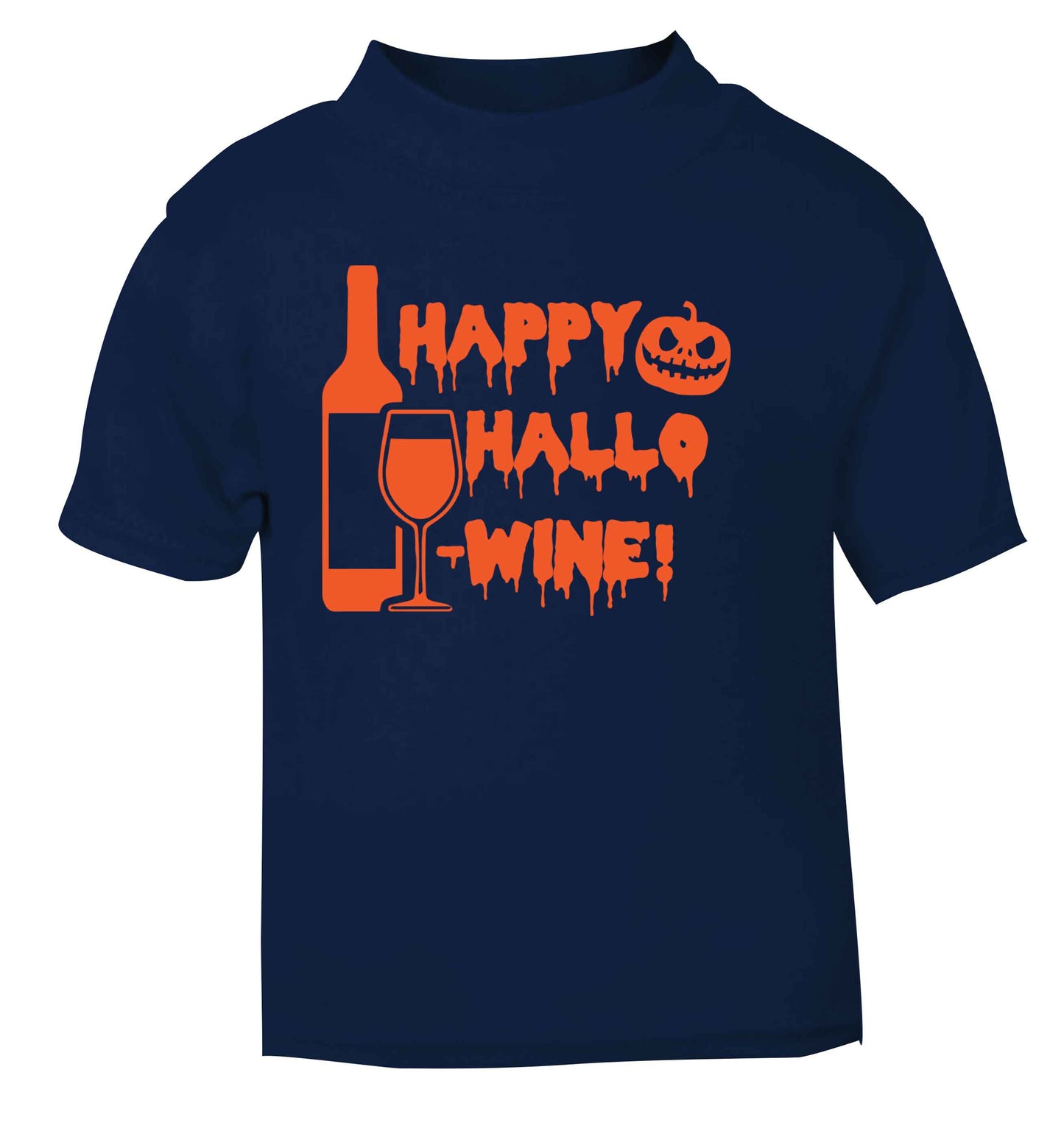 Happy hallow-wine navy Baby Toddler Tshirt 2 Years