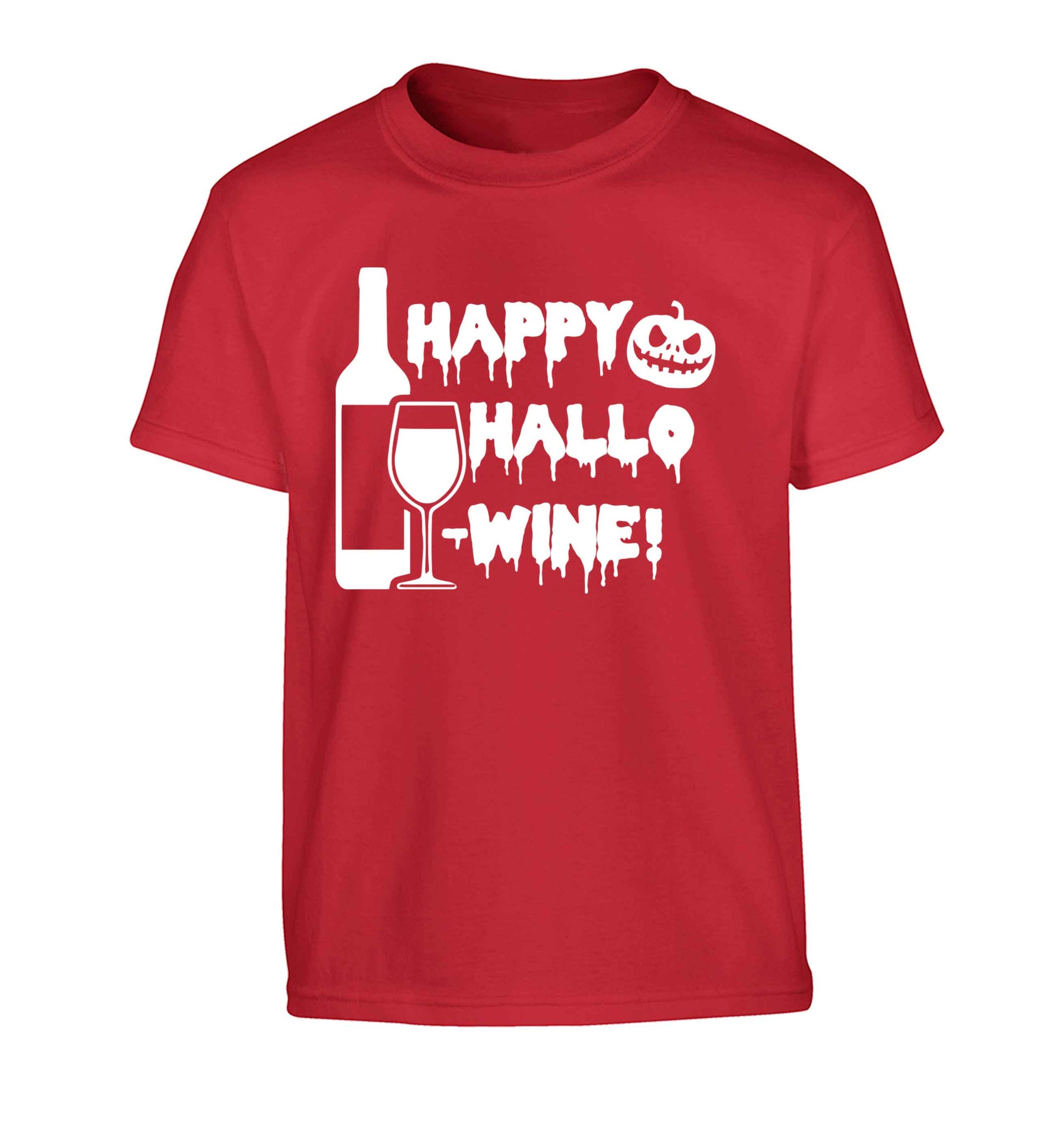 Happy hallow-wine Children's red Tshirt 12-13 Years