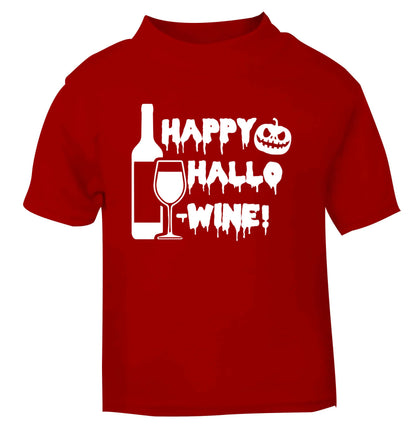 Happy hallow-wine red Baby Toddler Tshirt 2 Years