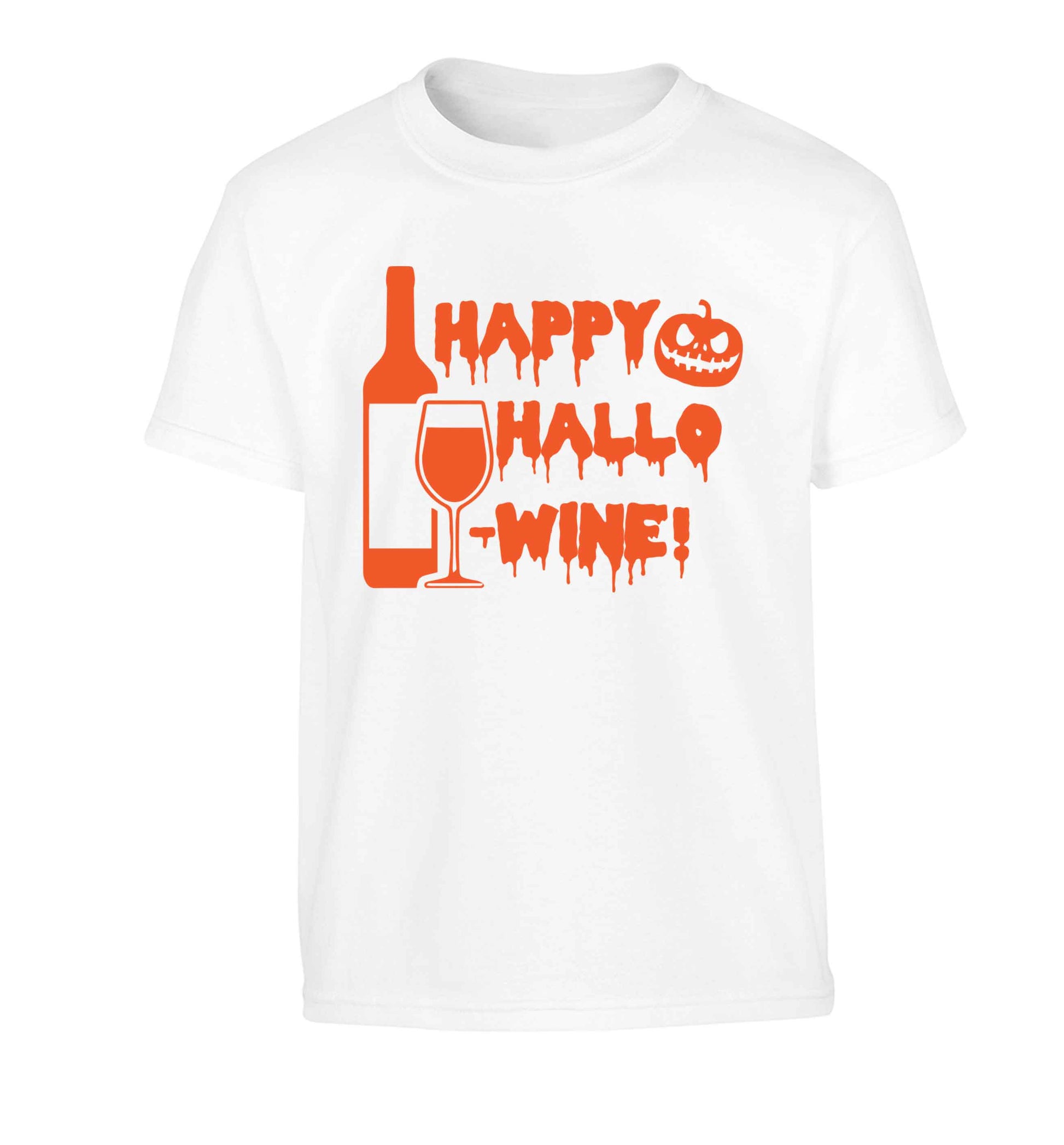 Happy hallow-wine Children's white Tshirt 12-13 Years