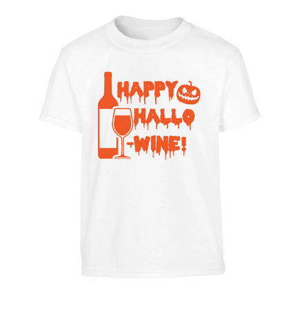 Happy hallow-wine Children's white Tshirt 12-13 Years