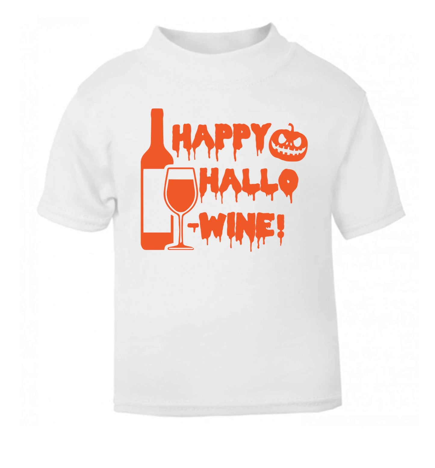 Happy hallow-wine white Baby Toddler Tshirt 2 Years