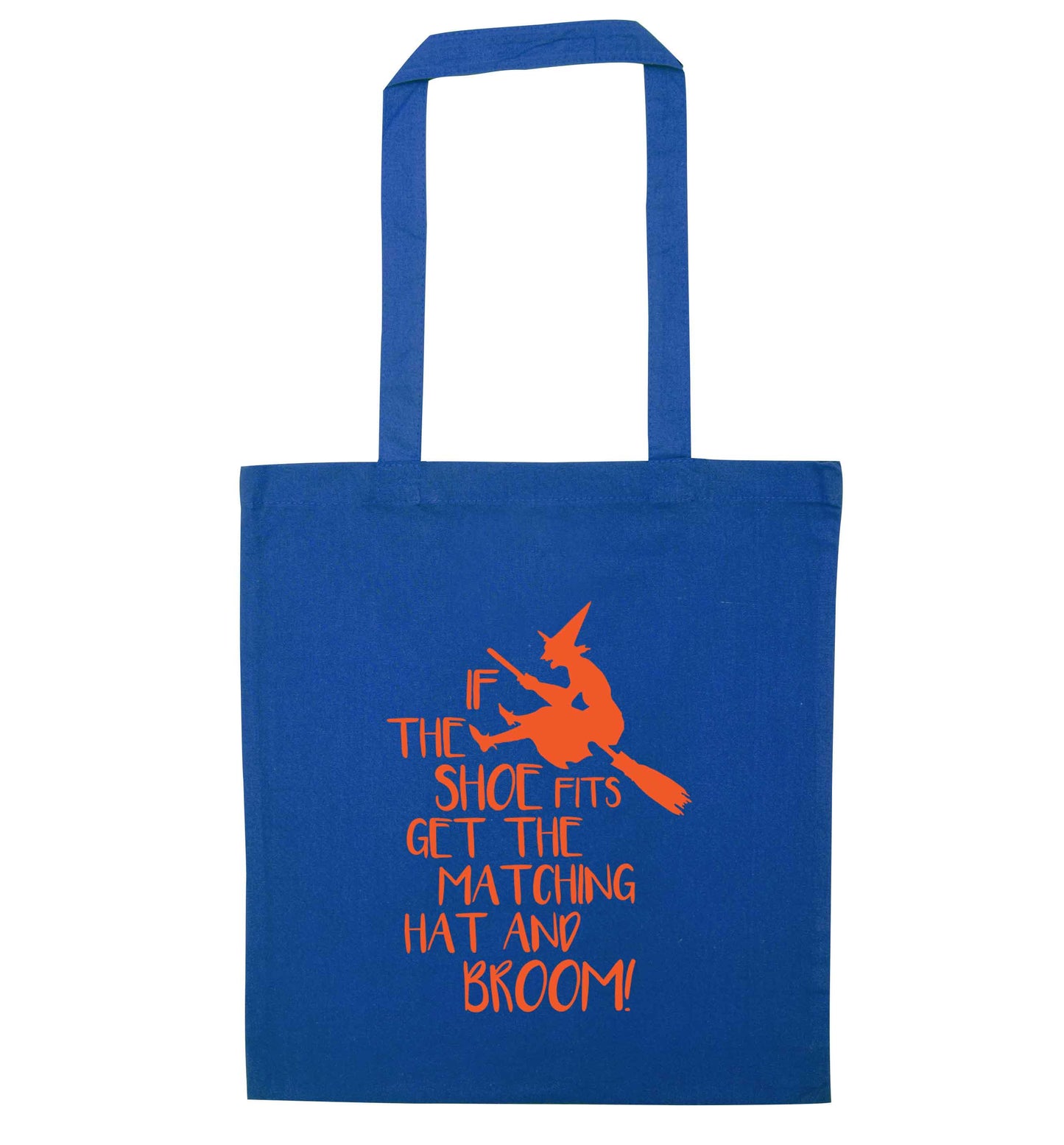 If the shoe fits get the matching hat and broom blue tote bag