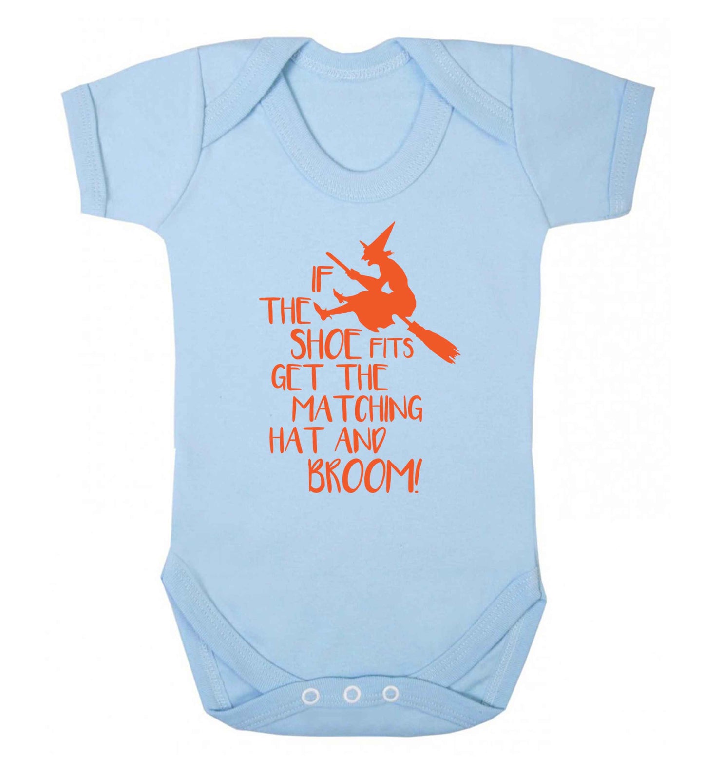 If the shoe fits get the matching hat and broom Baby Vest pale blue 18-24 months