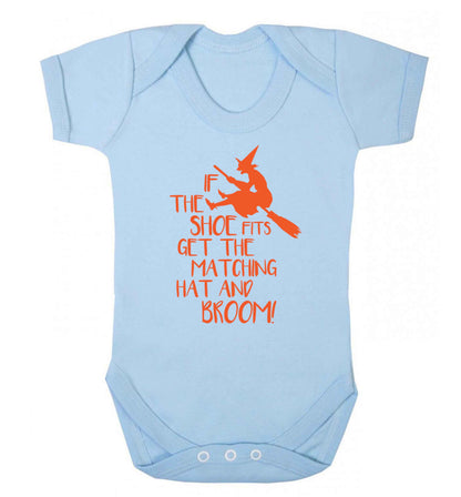 If the shoe fits get the matching hat and broom Baby Vest pale blue 18-24 months