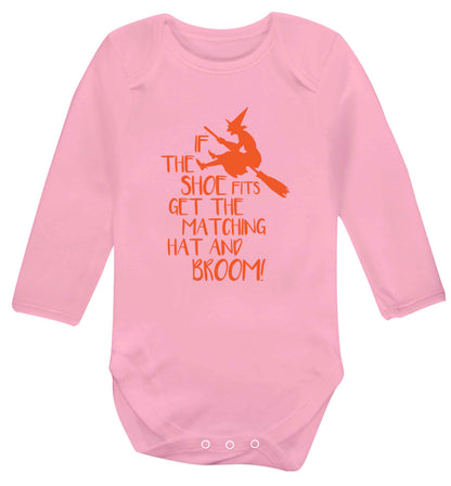 If the shoe fits get the matching hat and broom Baby Vest long sleeved pale pink 6-12 months