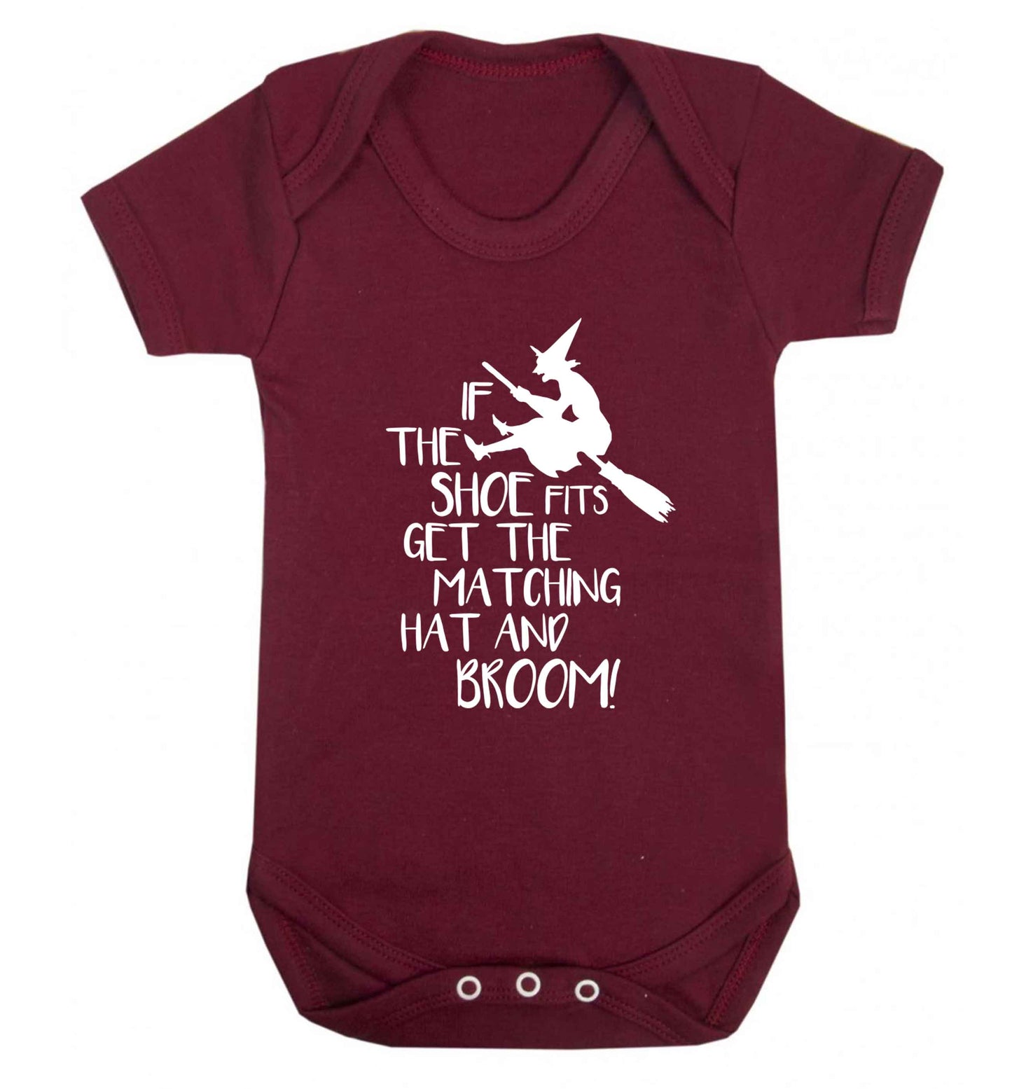If the shoe fits get the matching hat and broom Baby Vest maroon 18-24 months