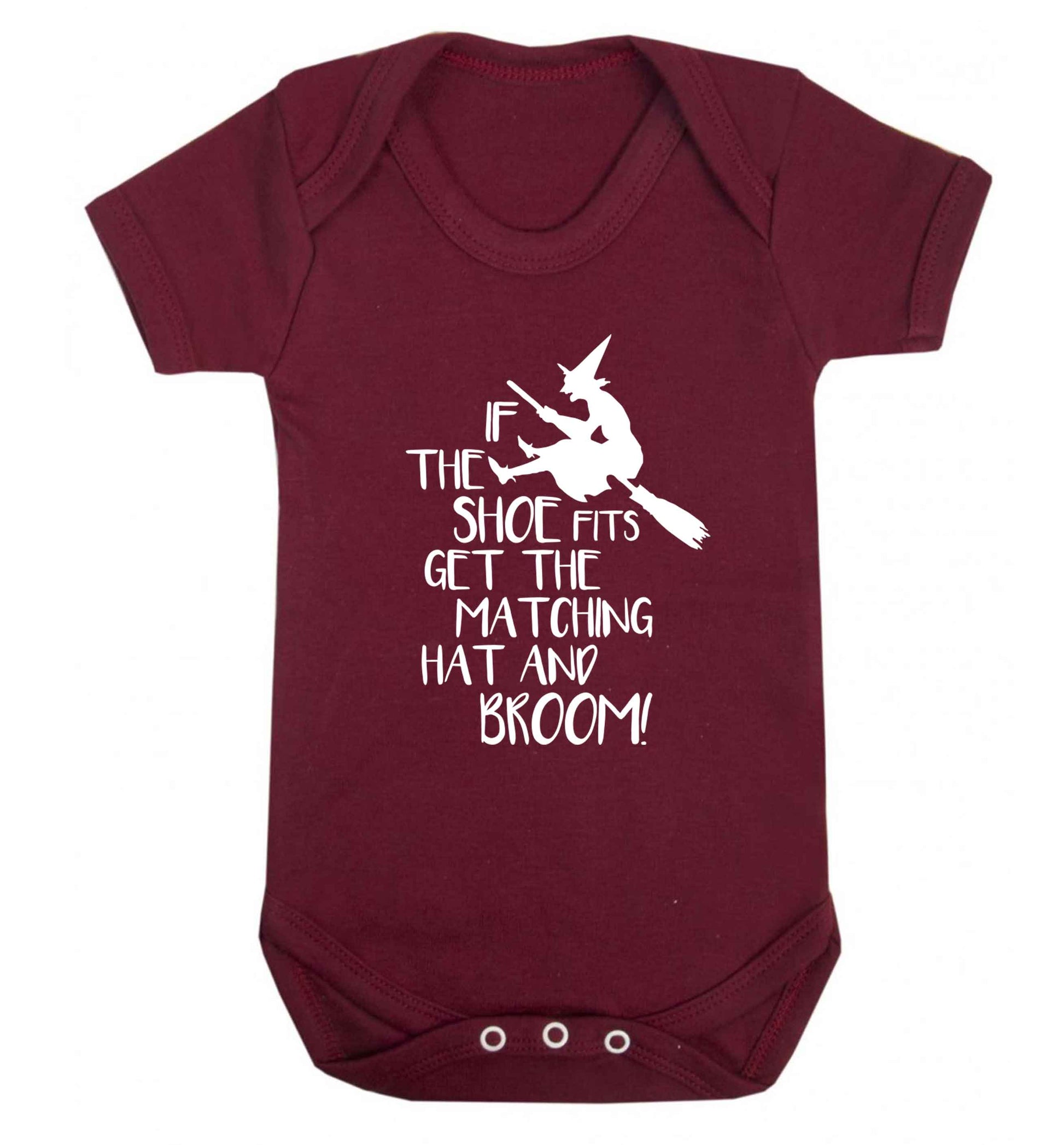 If the shoe fits get the matching hat and broom Baby Vest maroon 18-24 months