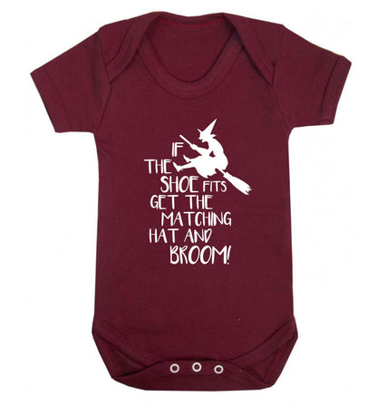If the shoe fits get the matching hat and broom Baby Vest maroon 18-24 months