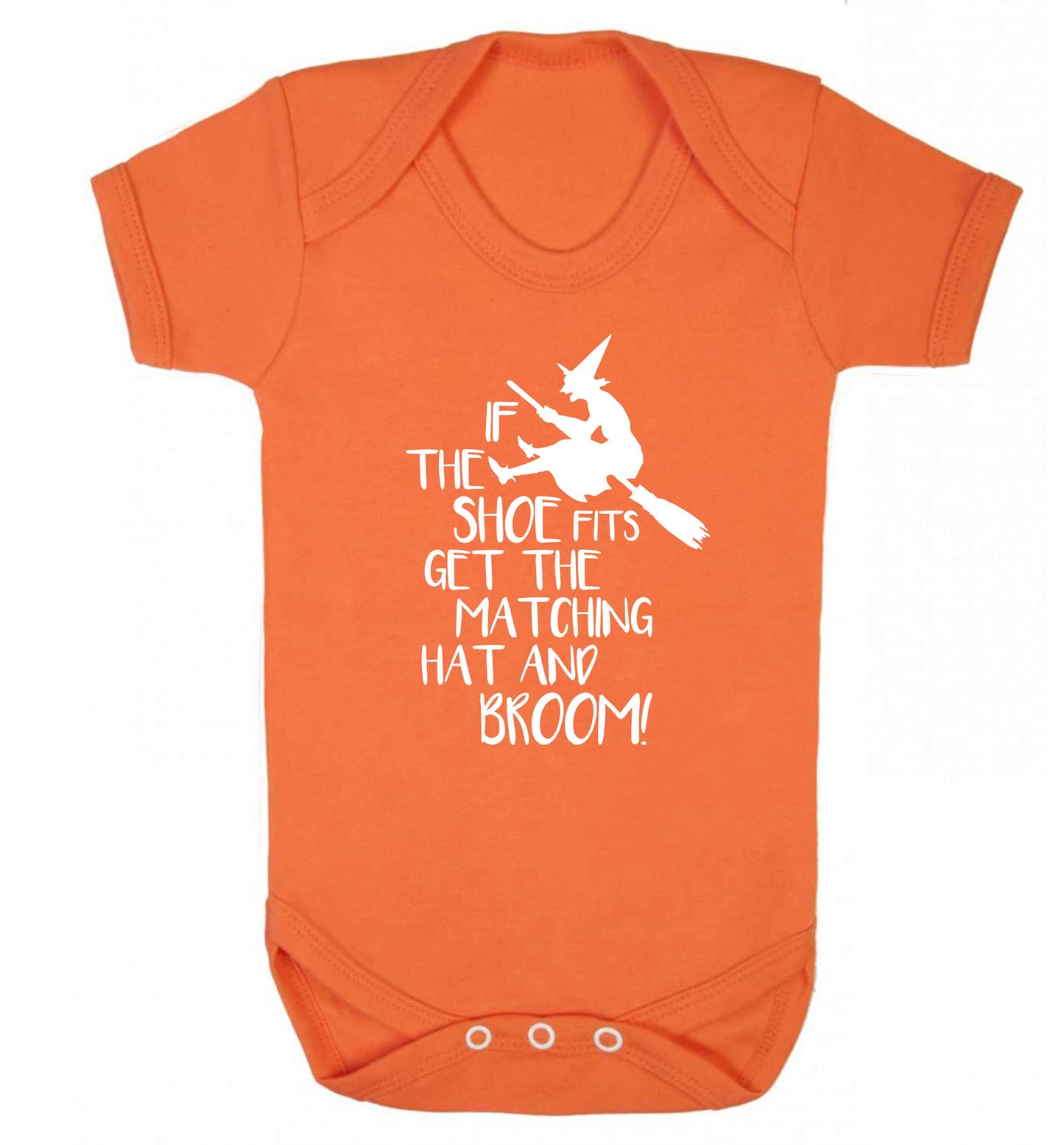 If the shoe fits get the matching hat and broom Baby Vest orange 18-24 months