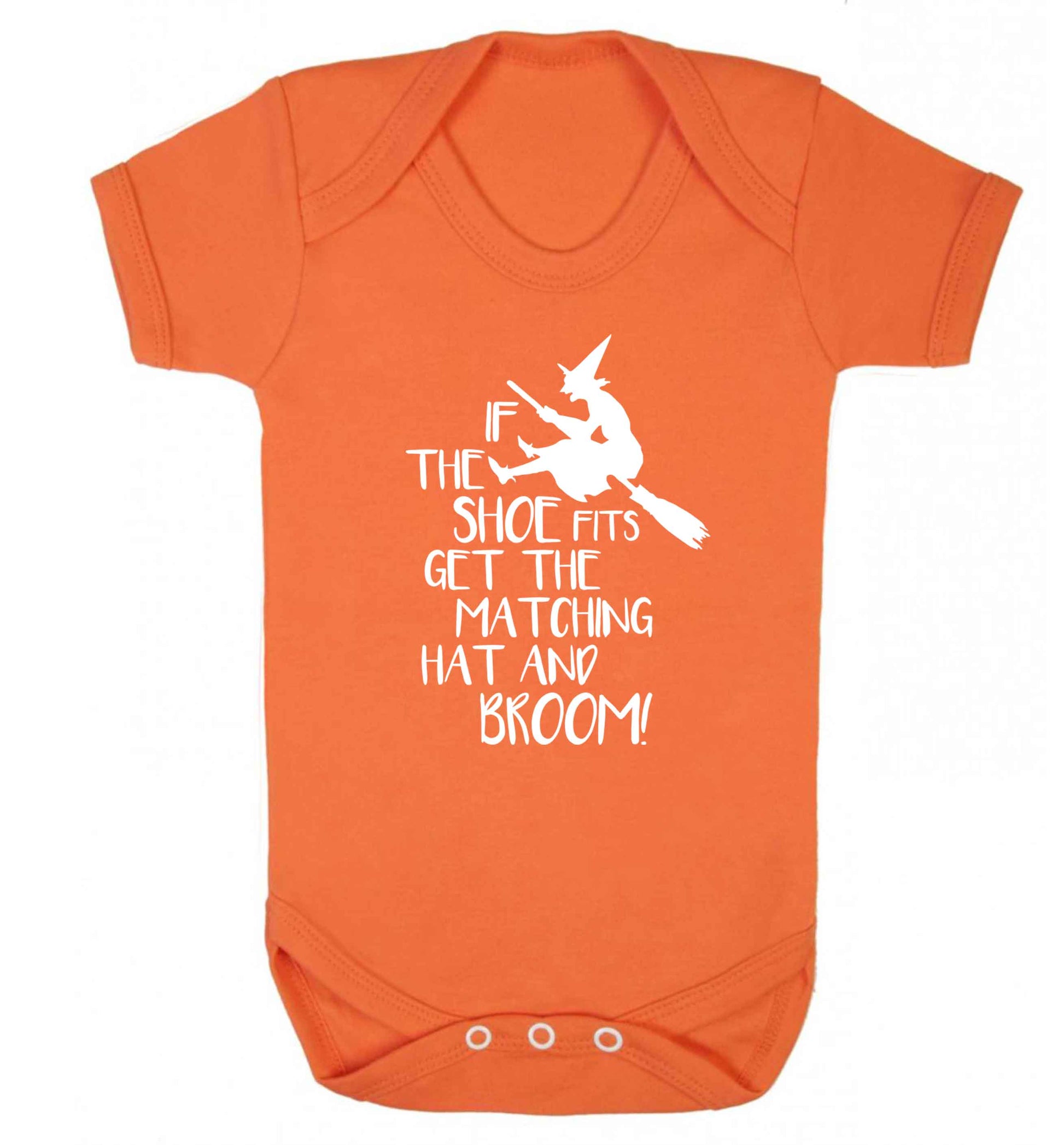 If the shoe fits get the matching hat and broom Baby Vest orange 18-24 months