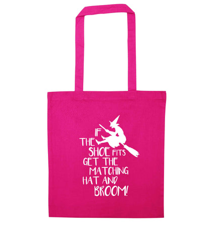 If the shoe fits get the matching hat and broom pink tote bag