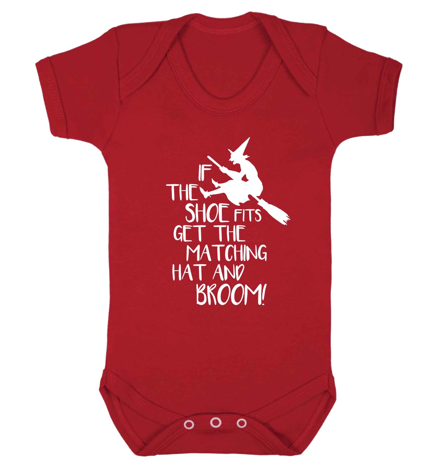 If the shoe fits get the matching hat and broom Baby Vest red 18-24 months