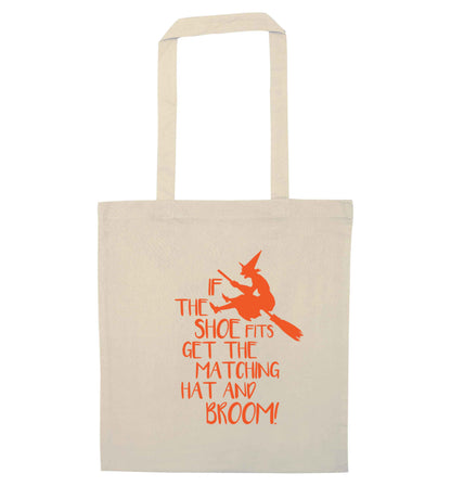 If the shoe fits get the matching hat and broom natural tote bag