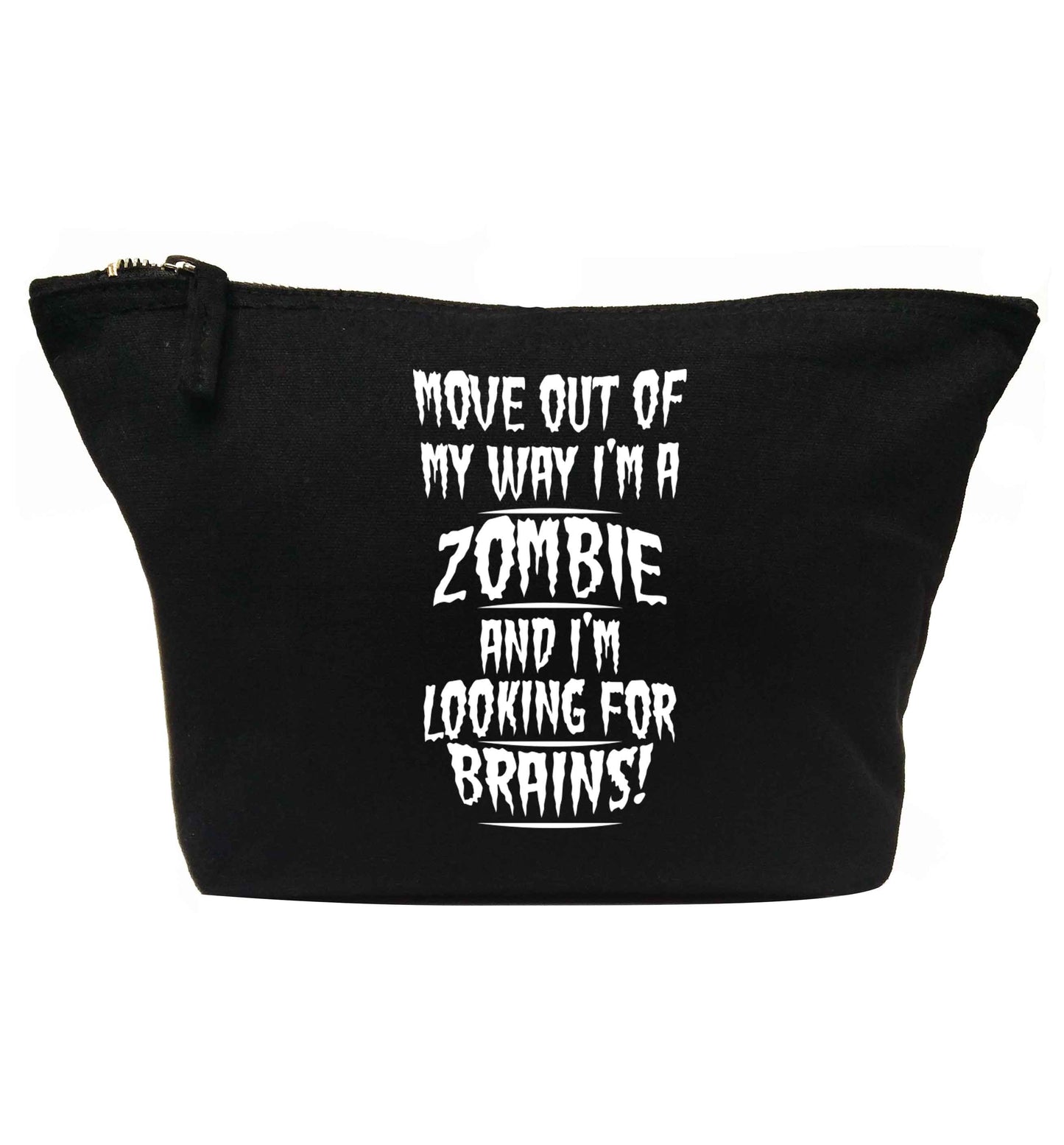 I'm a zombie and I'm looking for brains! | makeup / wash bag