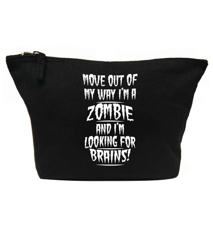 I'm a zombie and I'm looking for brains! | makeup / wash bag