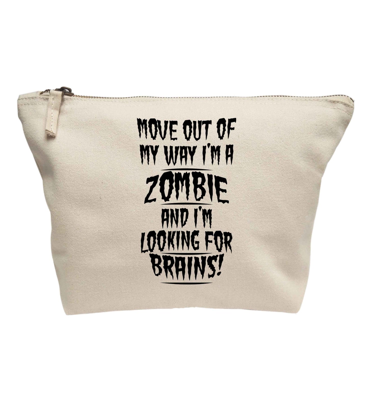 I'm a zombie and I'm looking for brains! | makeup / wash bag