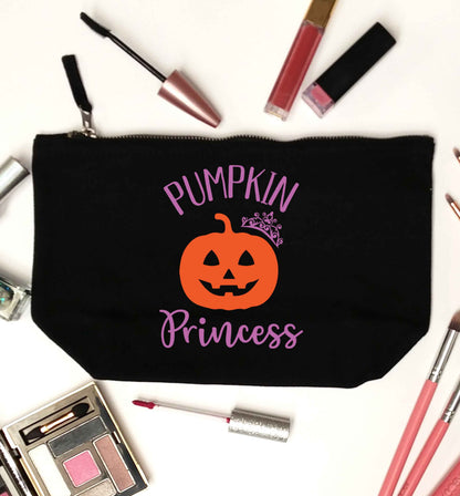 Happiness Pumpkin Spice black makeup bag