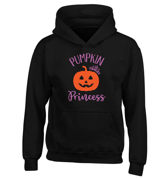 Happiness Pumpkin Spice children's black hoodie 12-13 Years
