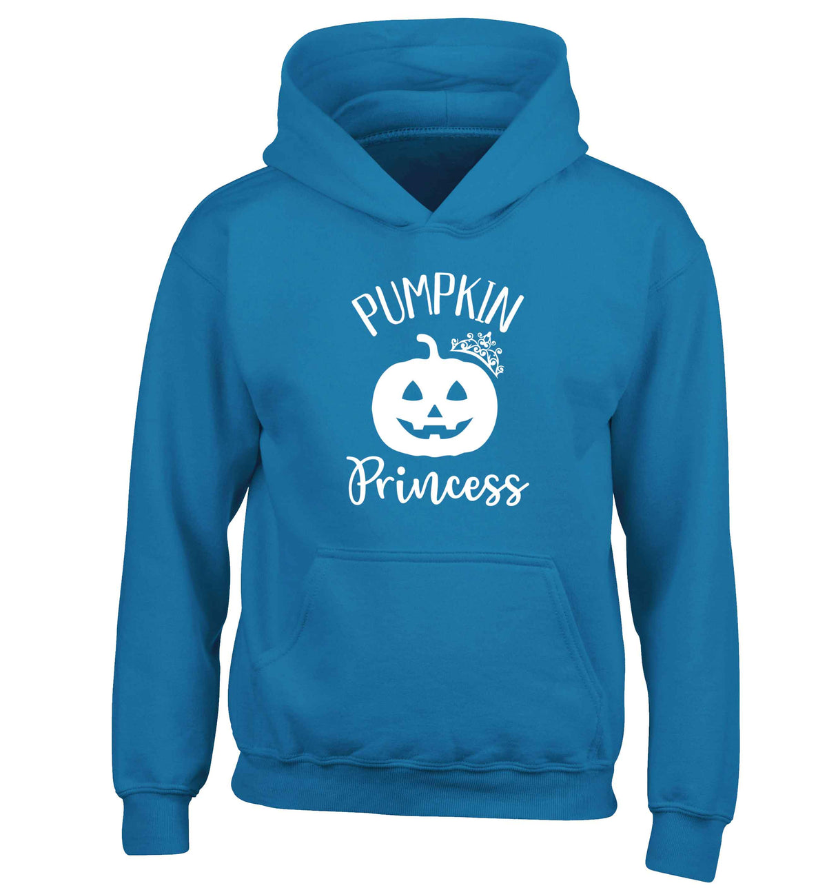 Happiness Pumpkin Spice children's blue hoodie 12-13 Years