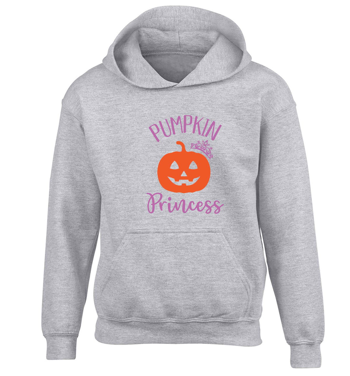Happiness Pumpkin Spice children's grey hoodie 12-13 Years