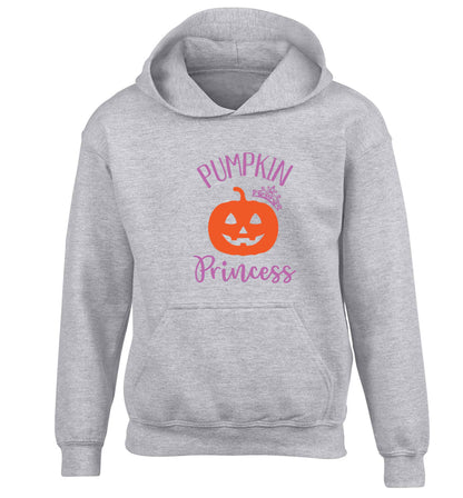 Happiness Pumpkin Spice children's grey hoodie 12-13 Years